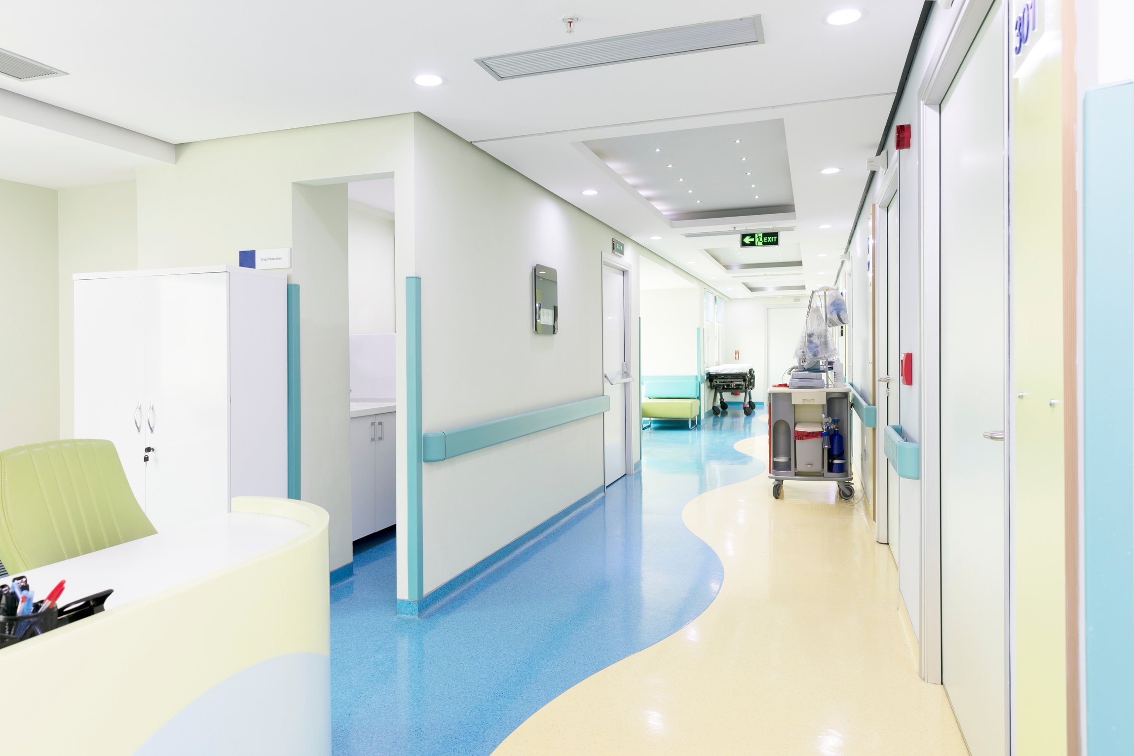 Hospital corridor